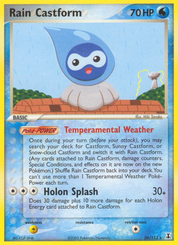 Rain Castform (26/113) [EX: Delta Species] | I Want That Stuff Brandon