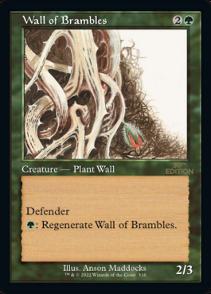 Wall of Brambles (Retro) [30th Anniversary Edition] | I Want That Stuff Brandon