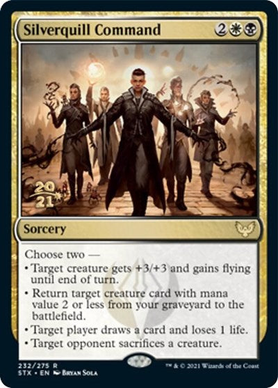 Silverquill Command [Strixhaven: School of Mages Prerelease Promos] | I Want That Stuff Brandon