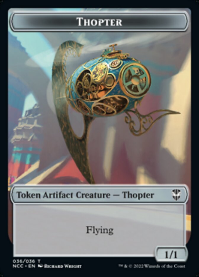 Thopter // Treasure (013) Double-Sided Token [Streets of New Capenna Commander Tokens] | I Want That Stuff Brandon