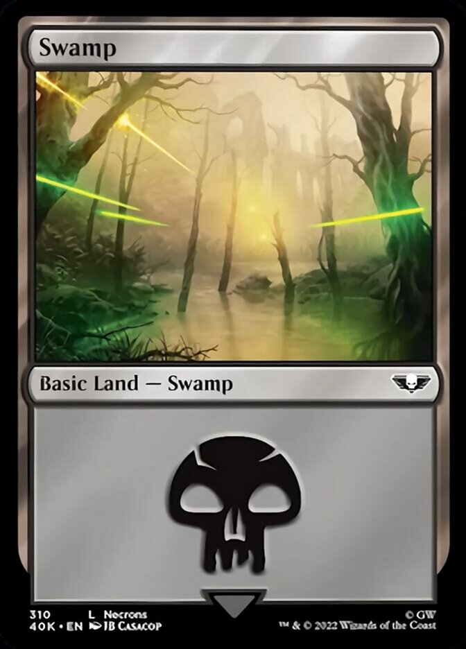 Swamp (310) (Surge Foil) [Warhammer 40,000] | I Want That Stuff Brandon