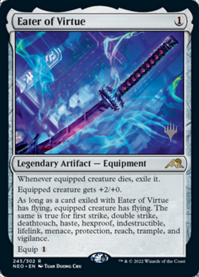 Eater of Virtue (Promo Pack) [Kamigawa: Neon Dynasty Promos] | I Want That Stuff Brandon