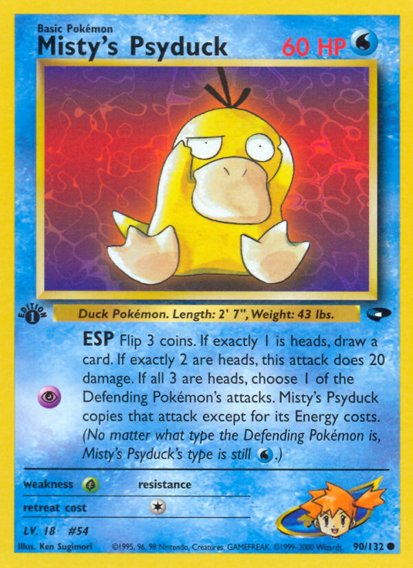 Misty's Psyduck (90/132) [Gym Challenge 1st Edition] | I Want That Stuff Brandon