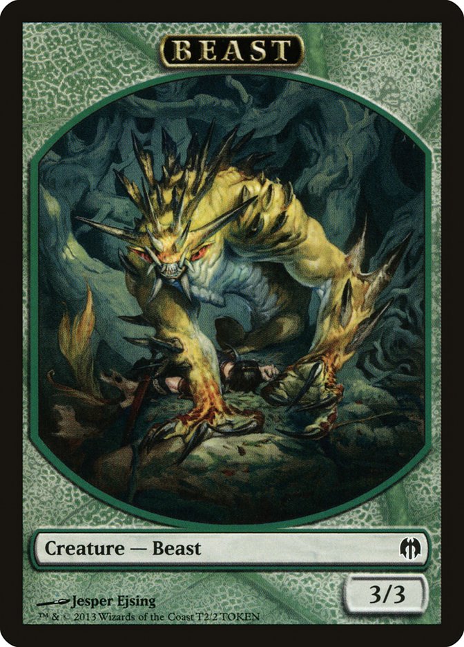 Beast Token [Duel Decks: Heroes vs. Monsters Tokens] | I Want That Stuff Brandon