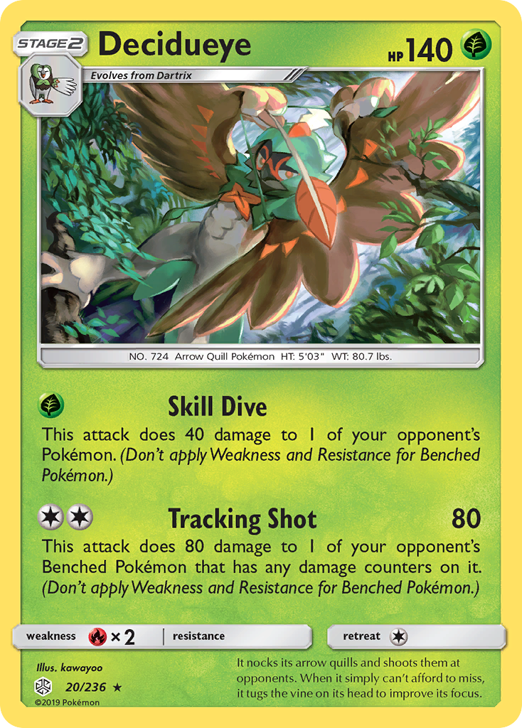 Decidueye (20/236) [Sun & Moon: Cosmic Eclipse] | I Want That Stuff Brandon