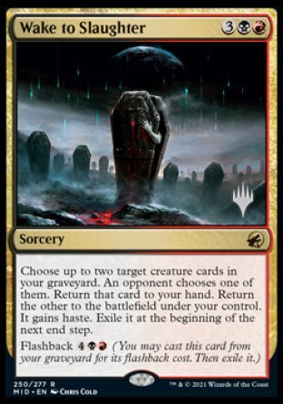 Wake to Slaughter (Promo Pack) [Innistrad: Midnight Hunt Promos] | I Want That Stuff Brandon