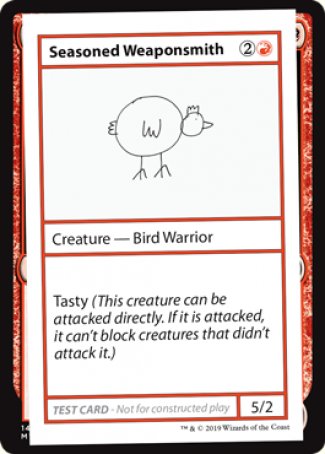 Seasoned Weaponsmith (2021 Edition) [Mystery Booster Playtest Cards] | I Want That Stuff Brandon