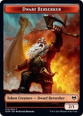 Dwarf Berserker // Tibalt, Cosmic Impostor Emblem Double-Sided Token [Kaldheim Tokens] | I Want That Stuff Brandon