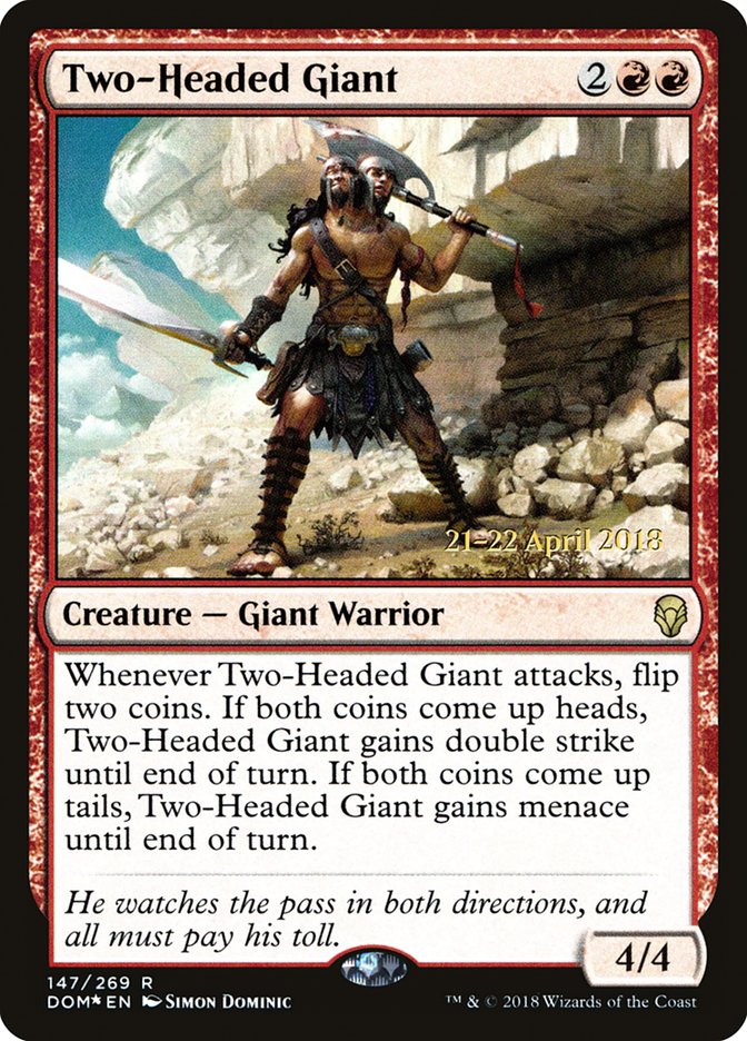 Two-Headed Giant [Dominaria Prerelease Promos] | I Want That Stuff Brandon