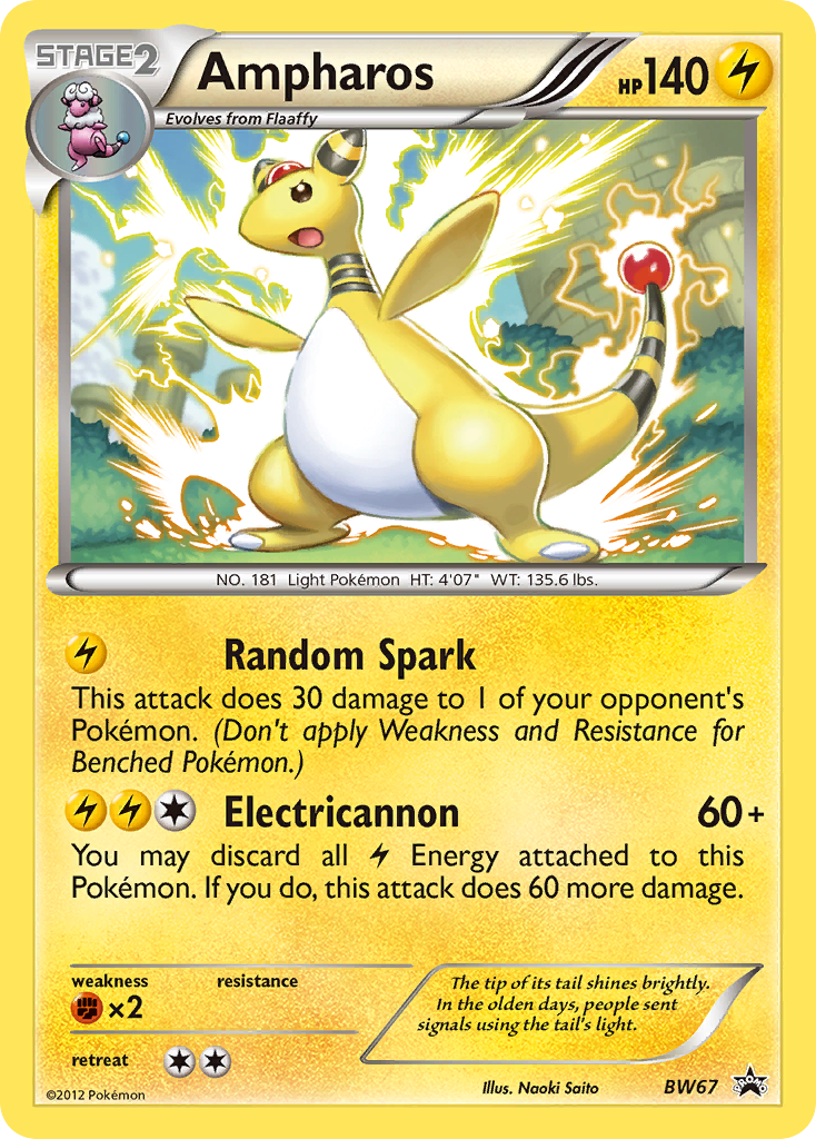 Ampharos (BW67) [Black & White: Black Star Promos] | I Want That Stuff Brandon