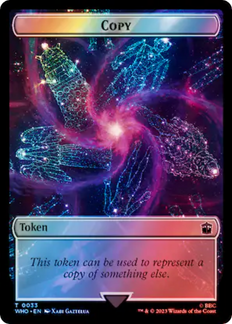 Copy // Mutant Double-Sided Token (Surge Foil) [Doctor Who Tokens] | I Want That Stuff Brandon