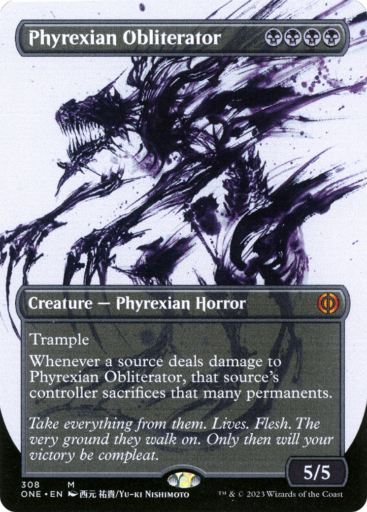Phyrexian Obliterator (Borderless Ichor) [Phyrexia: All Will Be One] | I Want That Stuff Brandon