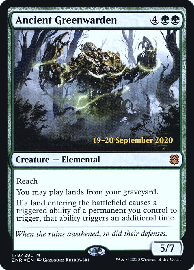 Ancient Greenwarden [Zendikar Rising Prerelease Promos] | I Want That Stuff Brandon