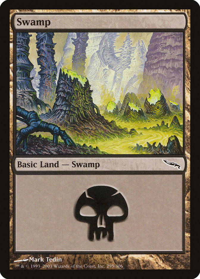 Swamp (295) [Mirrodin] | I Want That Stuff Brandon