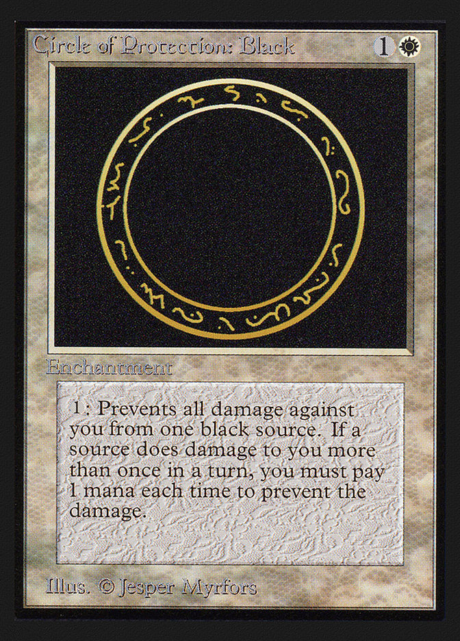 Circle of Protection: Black [International Collectors' Edition] | I Want That Stuff Brandon