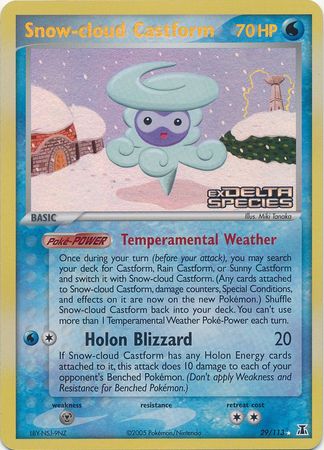 Snow-cloud Castform (29/113) (Stamped) [EX: Delta Species] | I Want That Stuff Brandon