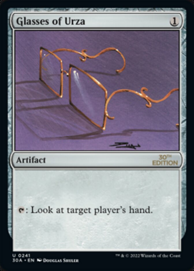 Glasses of Urza [30th Anniversary Edition] | I Want That Stuff Brandon