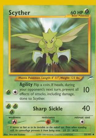 Scyther (55/105) [Neo Destiny Unlimited] | I Want That Stuff Brandon