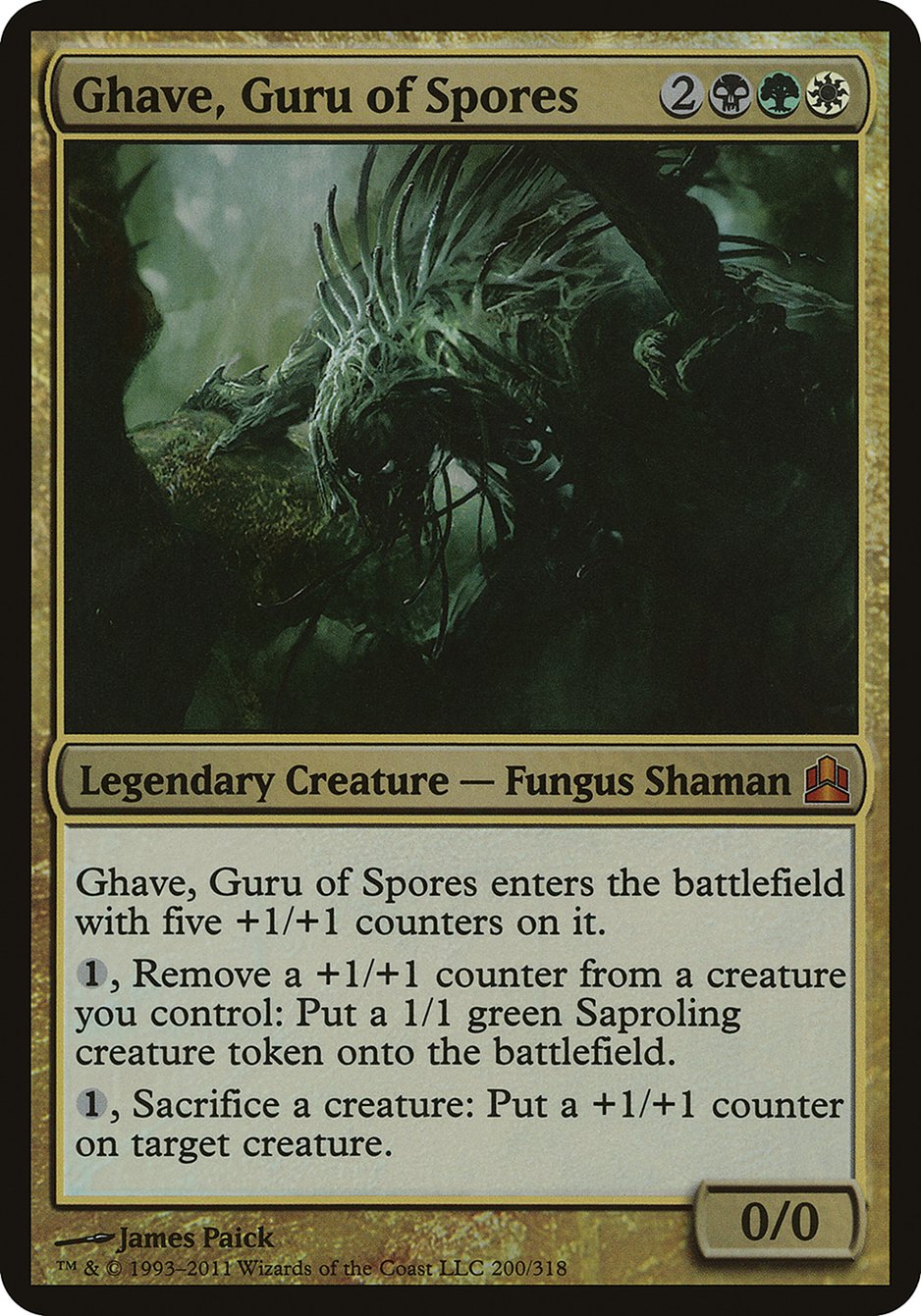 Ghave, Guru of Spores (Oversized) [Commander 2011 Oversized] | I Want That Stuff Brandon