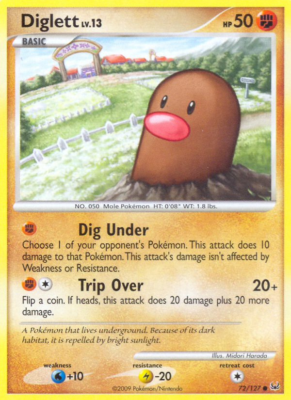 Diglett (72/127) [Platinum: Base Set] | I Want That Stuff Brandon