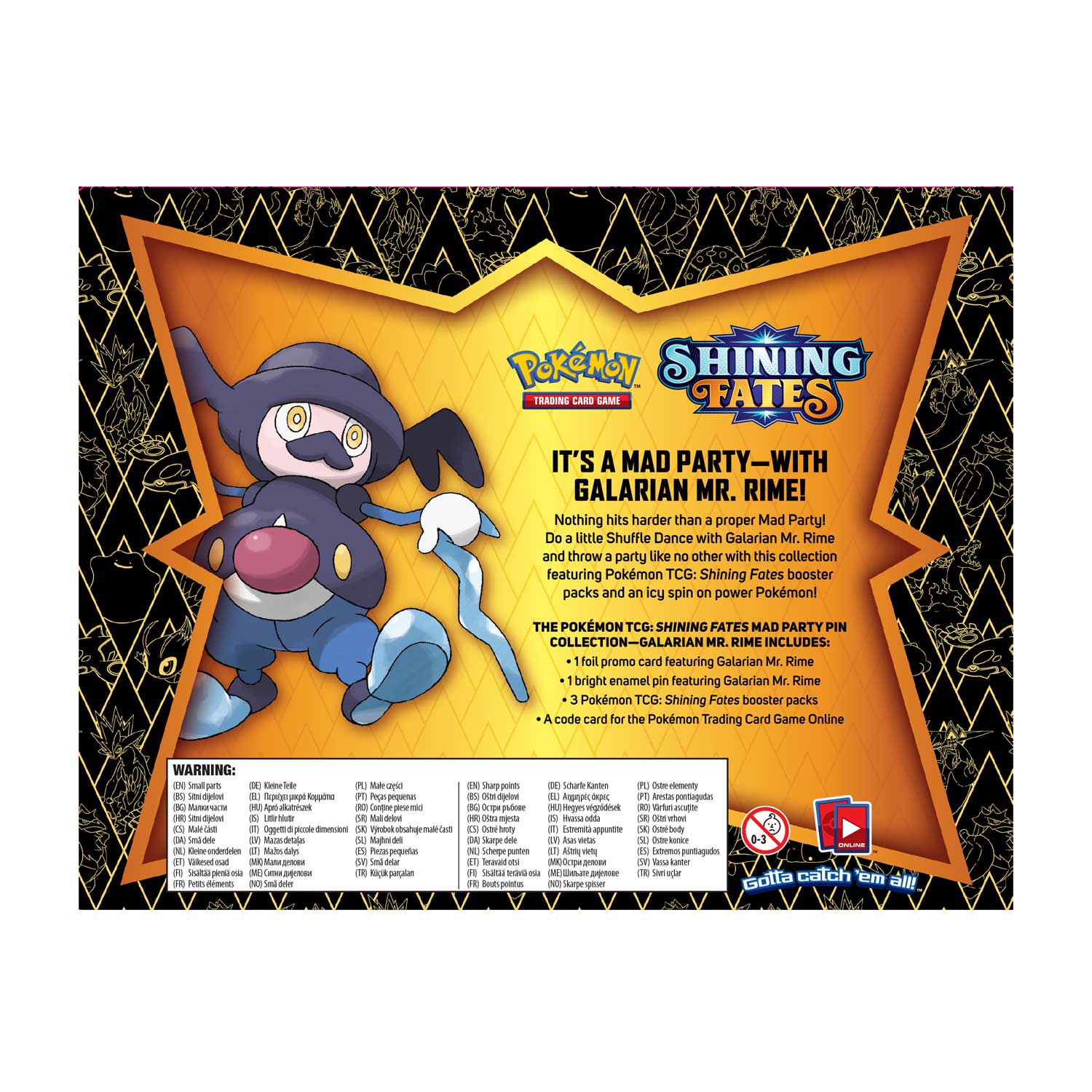 Shining Fates - Mad Party Pin Collection (Galarian Mr. Rime) | I Want That Stuff Brandon