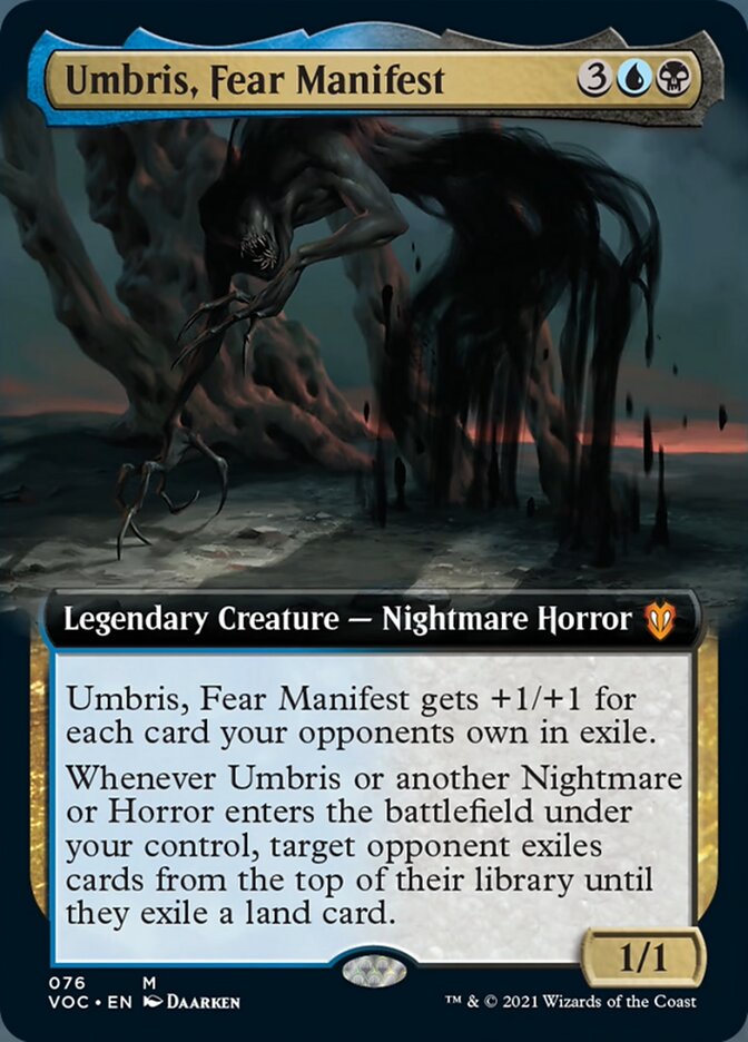 Umbris, Fear Manifest (Extended Art) [Innistrad: Crimson Vow Commander] | I Want That Stuff Brandon