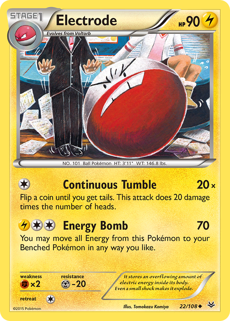 Electrode (22/108) [XY: Roaring Skies] | I Want That Stuff Brandon