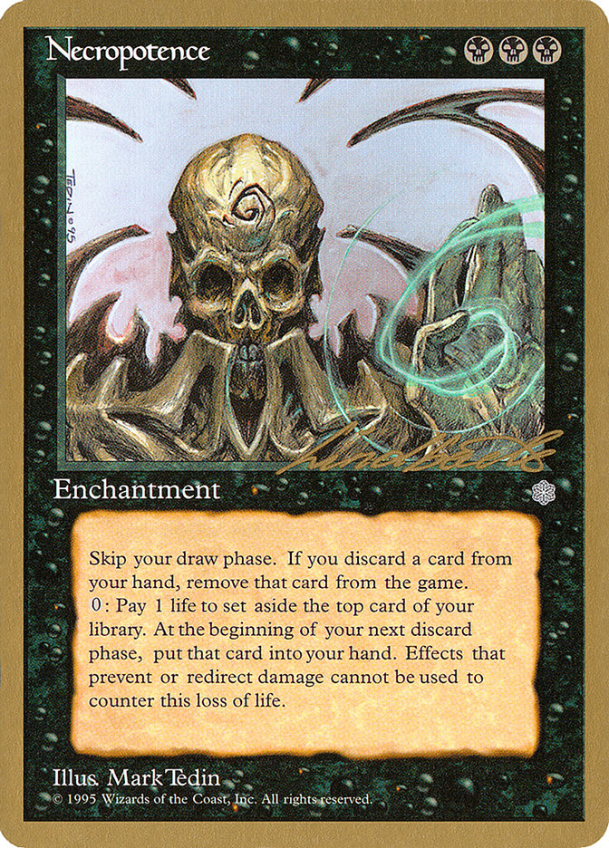 Necropotence (Leon Lindback) [Pro Tour Collector Set] | I Want That Stuff Brandon