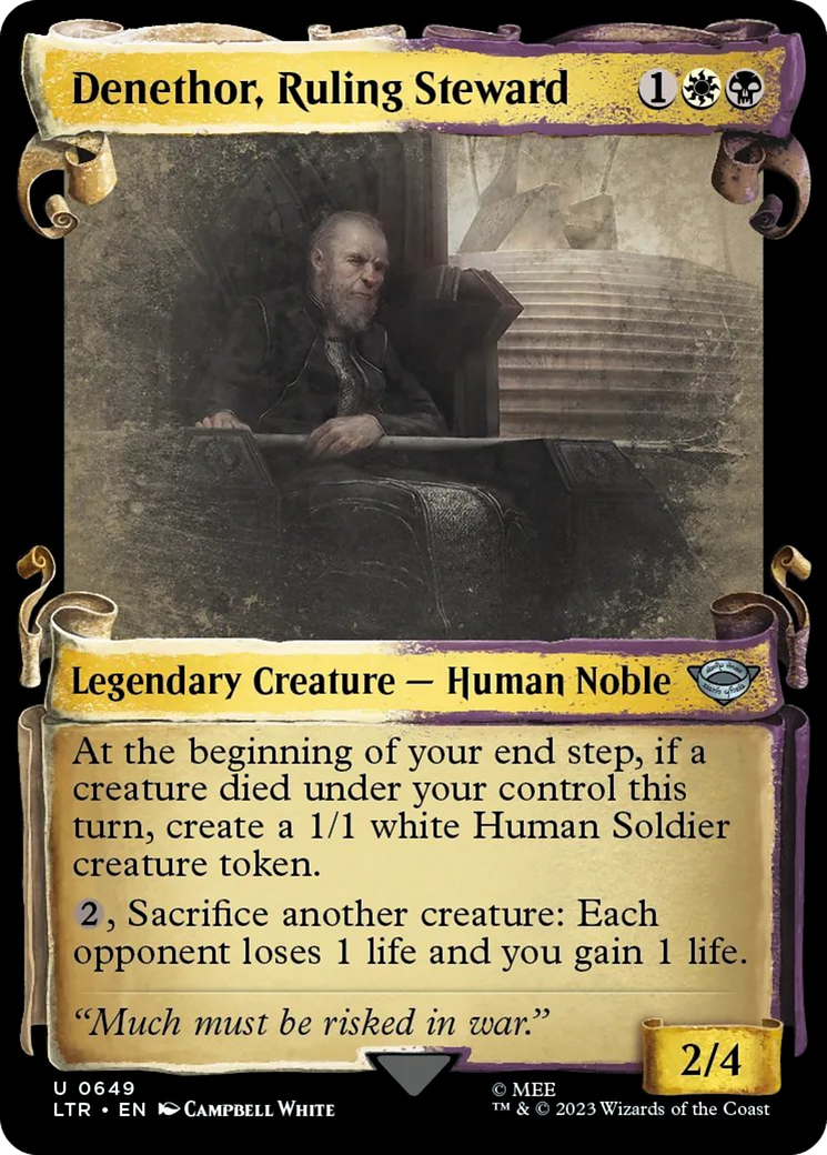 Denethor, Ruling Steward [The Lord of the Rings: Tales of Middle-Earth Showcase Scrolls] | I Want That Stuff Brandon
