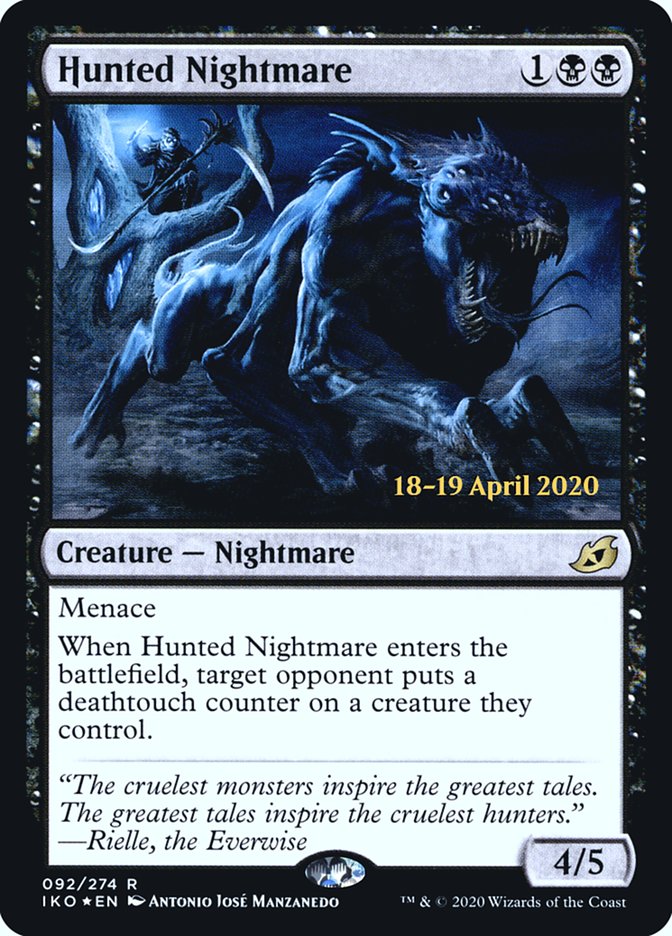 Hunted Nightmare [Ikoria: Lair of Behemoths Prerelease Promos] | I Want That Stuff Brandon