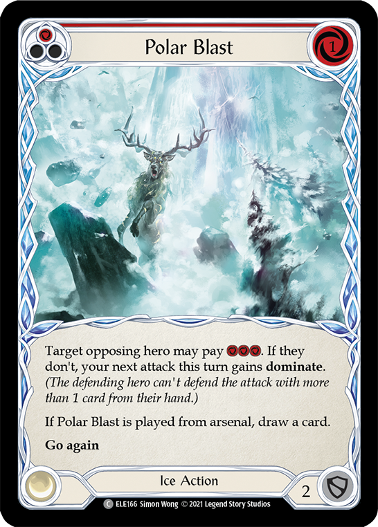 Polar Blast (Red) [ELE166] (Tales of Aria)  1st Edition Normal | I Want That Stuff Brandon