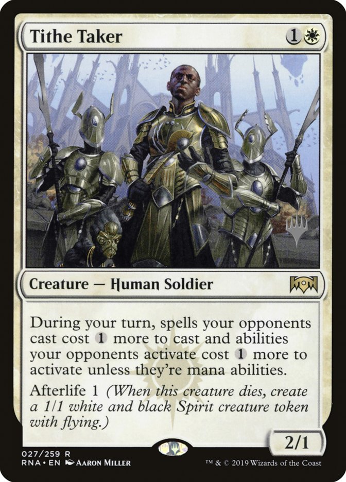 Tithe Taker (Promo Pack) [Ravnica Allegiance Promos] | I Want That Stuff Brandon