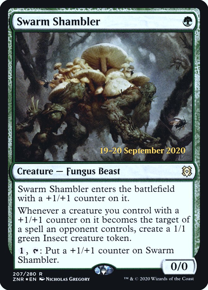 Swarm Shambler [Zendikar Rising Prerelease Promos] | I Want That Stuff Brandon