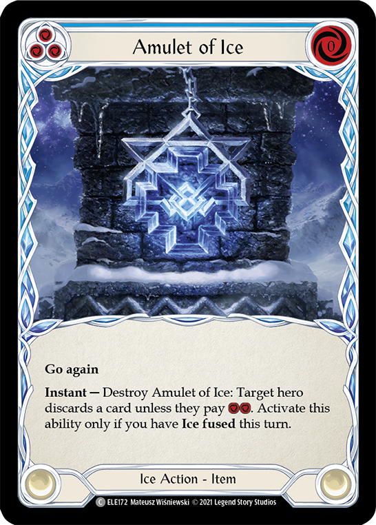 Amulet of Ice [ELE172] (Tales of Aria)  1st Edition Normal | I Want That Stuff Brandon