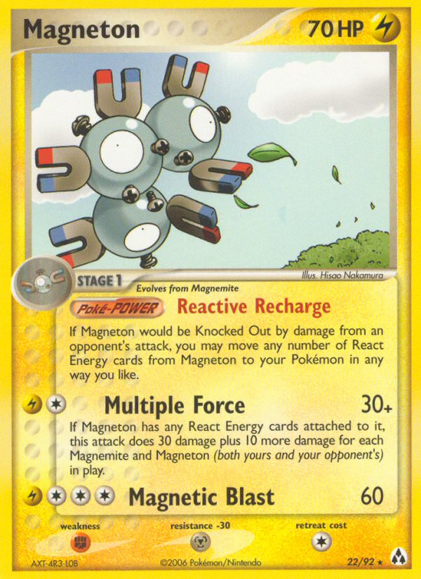 Magneton (22/92) [EX: Legend Maker] | I Want That Stuff Brandon