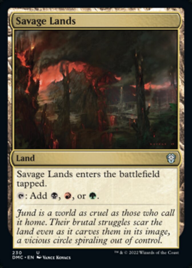 Savage Lands [Dominaria United Commander] | I Want That Stuff Brandon