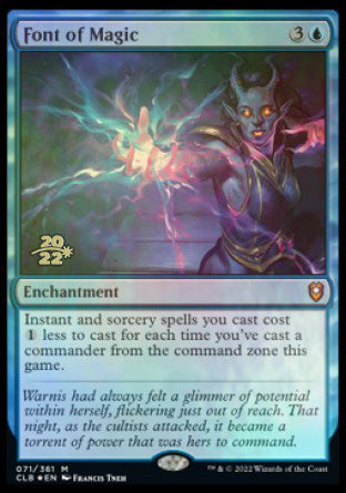 Font of Magic [Commander Legends: Battle for Baldur's Gate Prerelease Promos] | I Want That Stuff Brandon