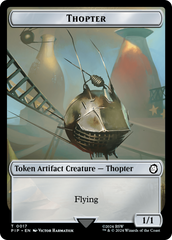 Junk // Thopter Double-Sided Token [Fallout Tokens] | I Want That Stuff Brandon