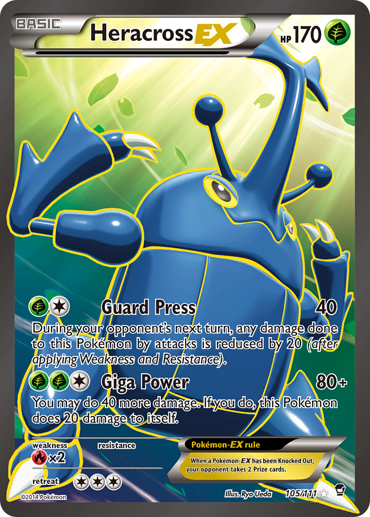 Heracross EX (105/111) [XY: Furious Fists] | I Want That Stuff Brandon