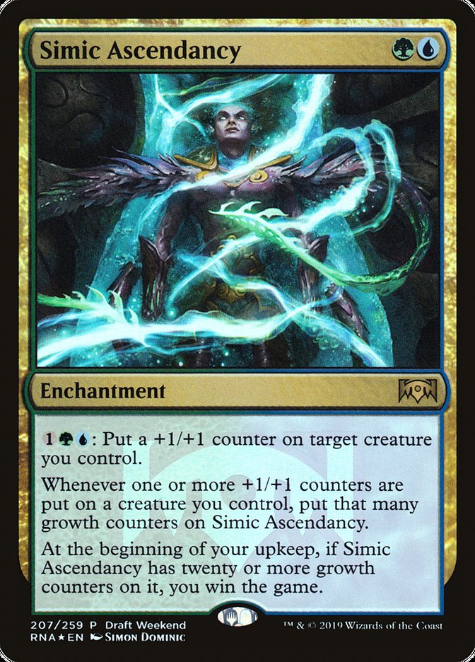 Simic Ascendancy (Draft Weekend) [Ravnica Allegiance Promos] | I Want That Stuff Brandon