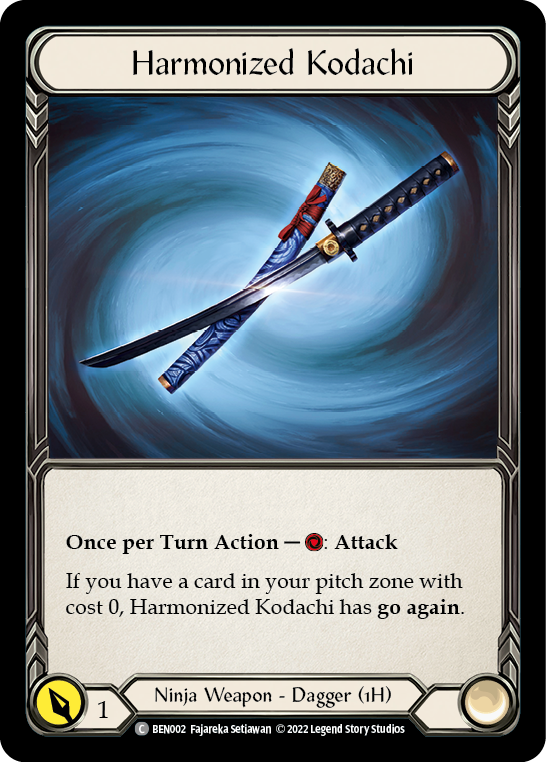 Harmonized Kodachi [BEN002] (Outsiders Benji Blitz Deck) | I Want That Stuff Brandon