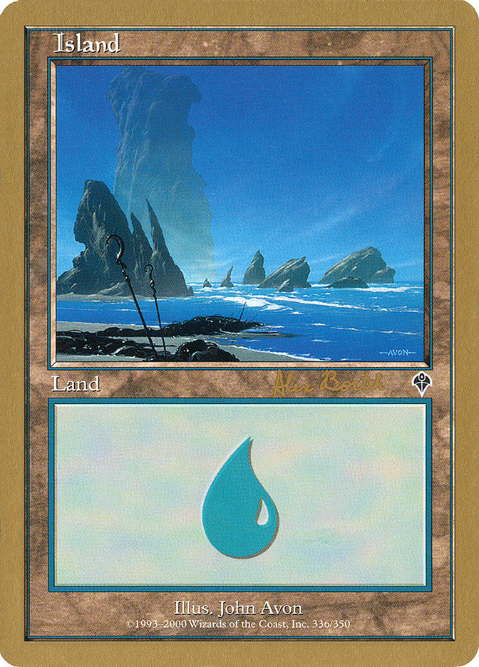 Island (ab336a) (Alex Borteh) [World Championship Decks 2001] | I Want That Stuff Brandon