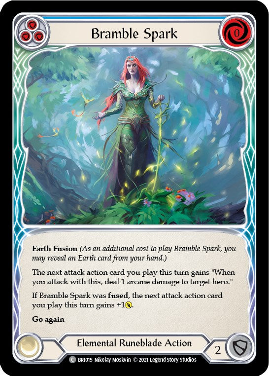 Bramble Spark (Blue) [BRI015] (Tales of Aria Briar Blitz Deck)  1st Edition Normal | I Want That Stuff Brandon