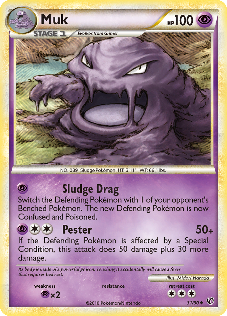 Muk (31/90) [HeartGold & SoulSilver: Undaunted] | I Want That Stuff Brandon