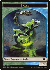 Snake (021) // Saproling Double-Sided Token [Commander 2015 Tokens] | I Want That Stuff Brandon