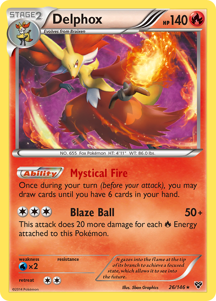 Delphox (26/146) [XY: Base Set] | I Want That Stuff Brandon