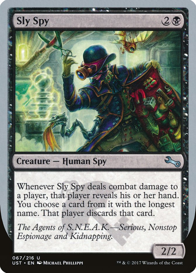 Sly Spy ("Serious, Nonstop Espionage and Kidnapping") [Unstable] | I Want That Stuff Brandon