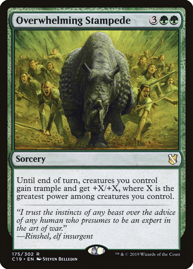 Overwhelming Stampede [Commander 2019] | I Want That Stuff Brandon