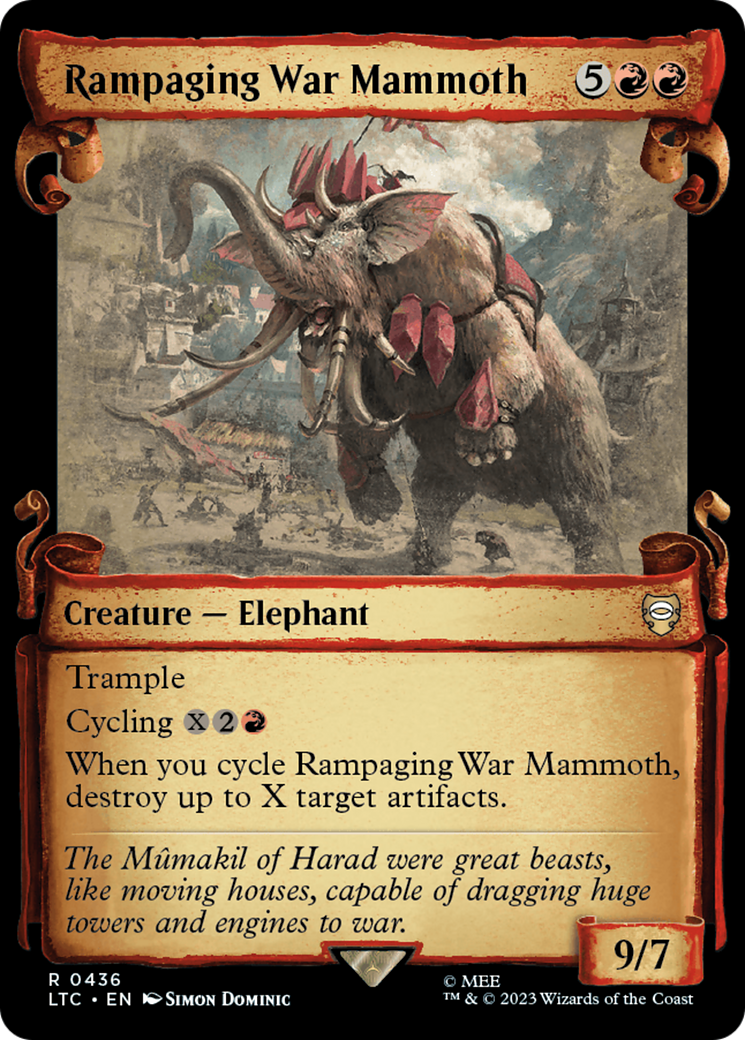 Rampaging War Mammoth [The Lord of the Rings: Tales of Middle-Earth Commander Showcase Scrolls] | I Want That Stuff Brandon