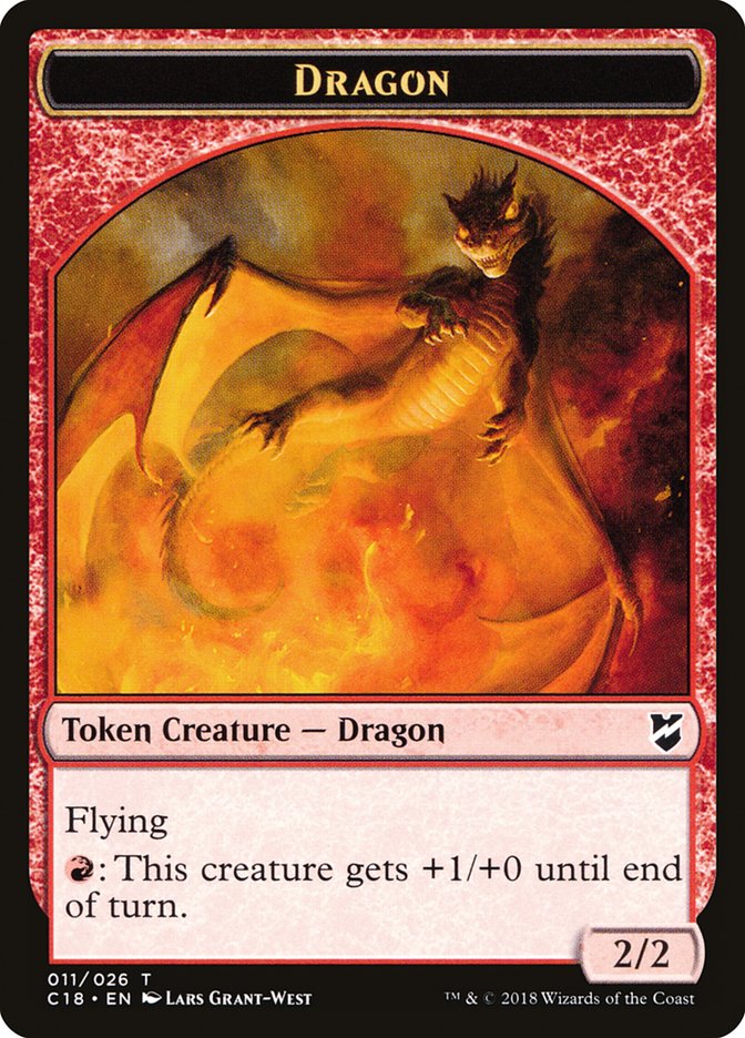 Dragon Egg // Dragon Double-Sided Token [Commander 2018 Tokens] | I Want That Stuff Brandon